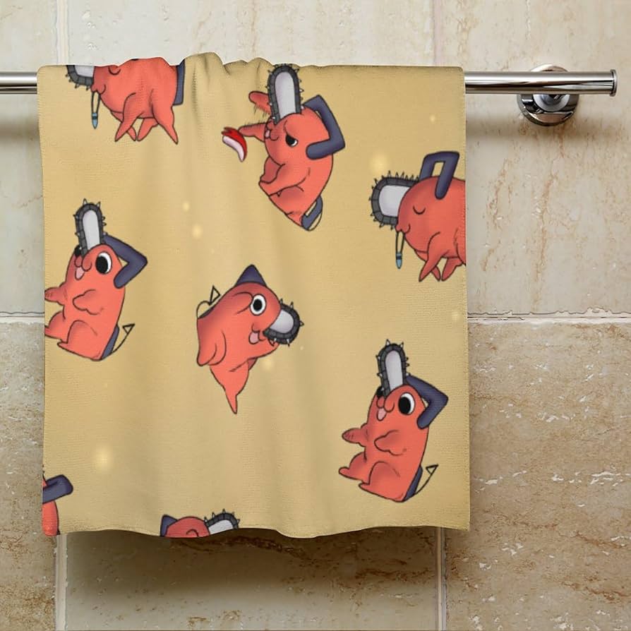 Amazon｜チェンソーマン デンジ ポチタ フェイスタオル スポーツ